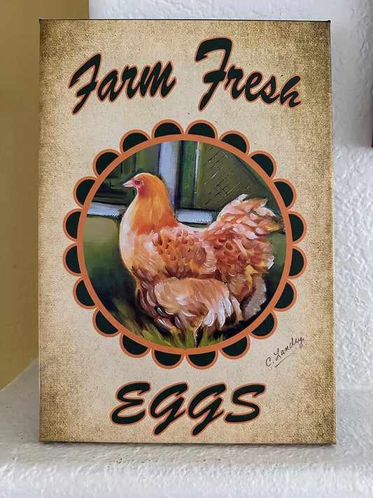 Farm Fresh Eggs Wall Art