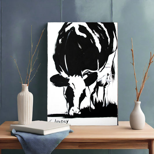 Abstract Cow on a 8
