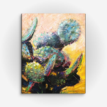 Cactus Art by Artist Carol Landry, 'Prickly Cactus'.