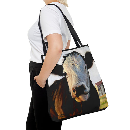 Tote Bag, Cow Painting by Artist Carol Landry