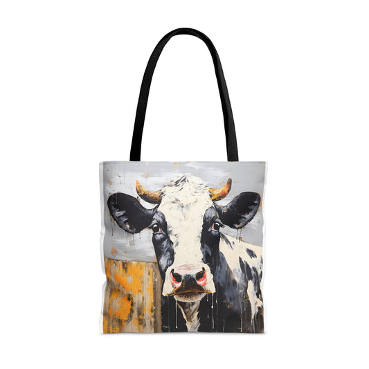 Tote Bag with Cow (Cow Matisse Style Design), 18