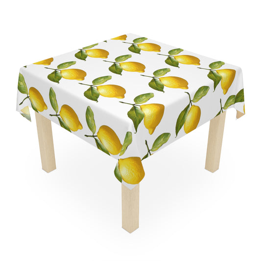 Tablecloth/ with Digital Design Lemons Theme