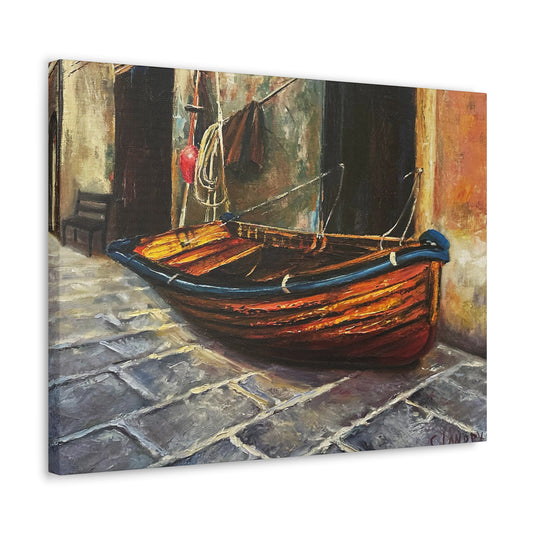 PARKED IN PORTOFINO ON Canvas Gallery Wraps