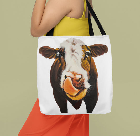 TOTE BAG, 'Albert the Cow' by Carol Landry, 16