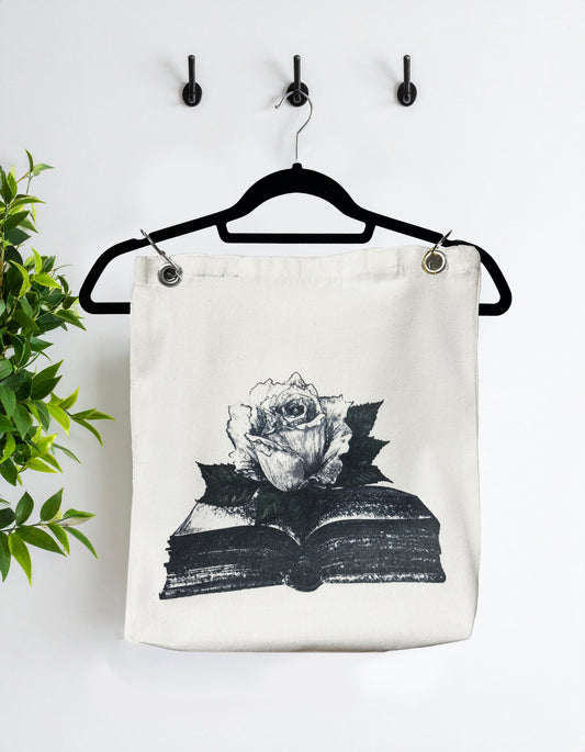“Bookstore Tote Bag – Canvas Bag with Book Design for Book Lovers”
