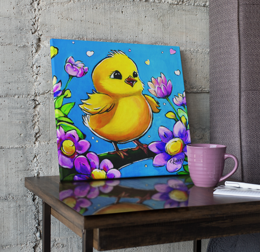 Chickie Wall Art, 'Chickie on Branch', 8