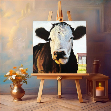 Cow Wall Art, 'Buddy Cow', by Artist Carol Landry