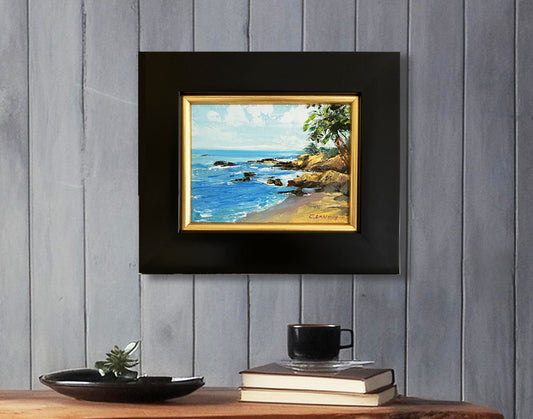 Wall Art, Original Oil Painting by Artist Carol Landry, 'Shores of Laguna Beach', Ca. 6