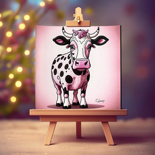 Cow Wall Art, 'Strawberry Cow', 8