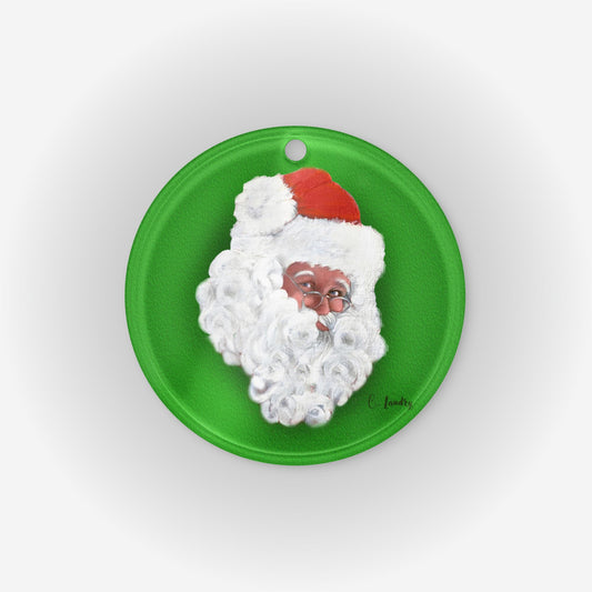 Santa Ornament, Acrylic, Tree Ornament, Christmas Tree Decor