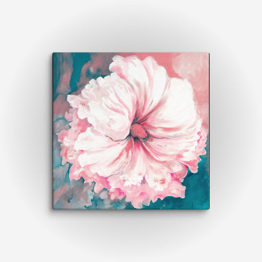 Hibiscus Painting Copy on Wrapped Canvas. Mutltible Sizes.