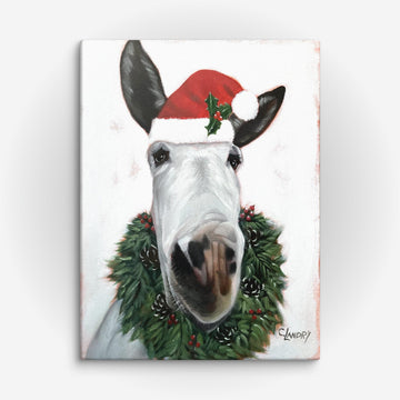 Christmas Donkey, 'Fred', by Artist Carol Landry